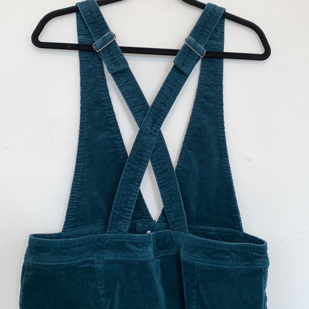 Wild Fable Blue / Green Corduroy Suspender / Overall Skirt - Picture 6 of 8
